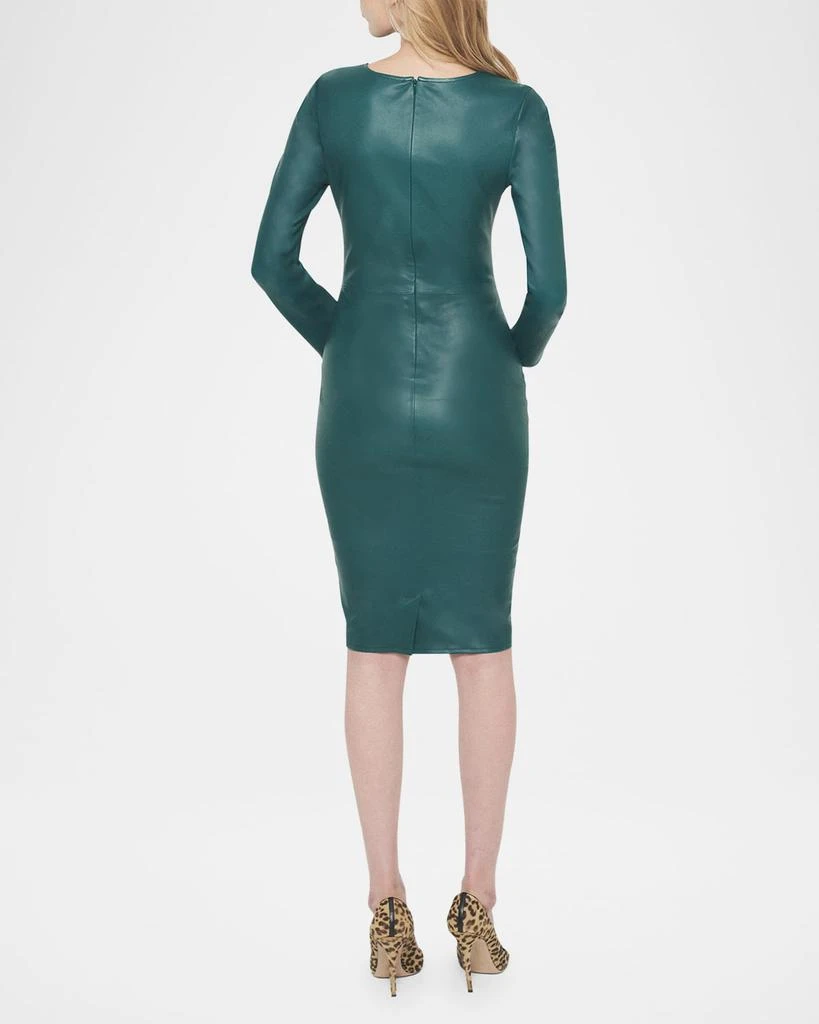 AS by DF Mrs. Smith Stretch Leather Knee-Length Dress 4