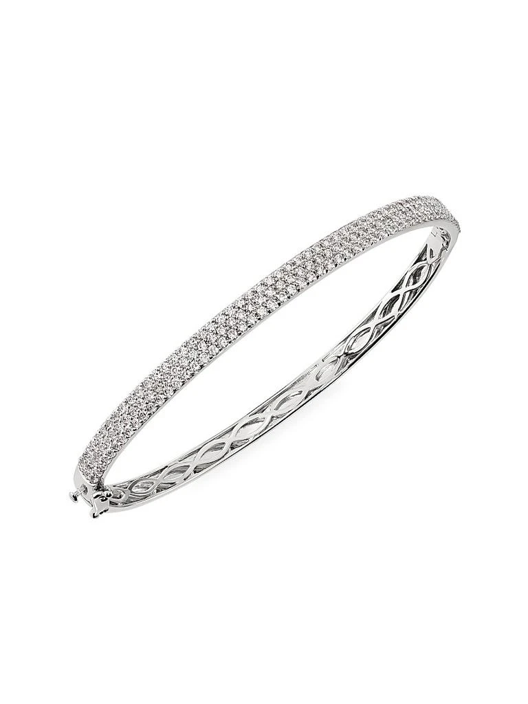Saks Fifth Avenue Collection 14K White Gold
2.00 TCW Lab-Grown Diamond Bangle