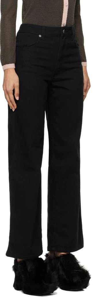 Eckhaus Latta Black Wide Leg Jeans 2