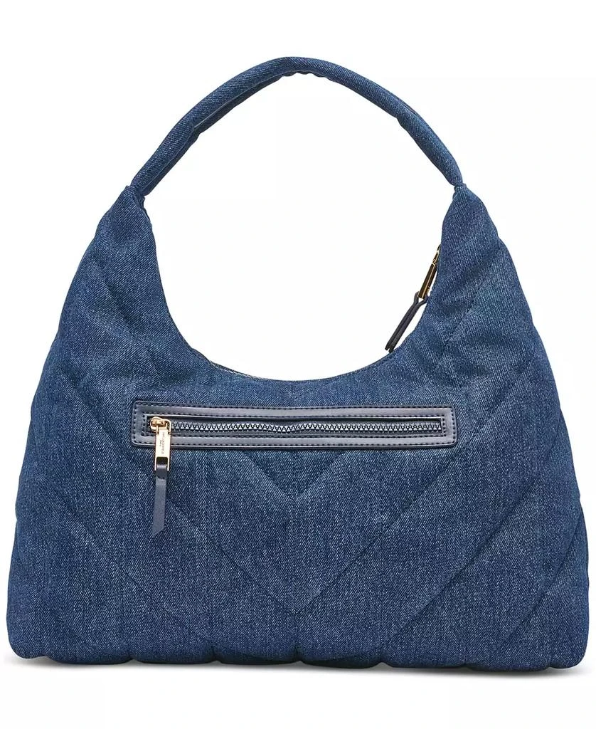Karl Lagerfeld Paris Voyage Quilted Denim Hobo Bag 4