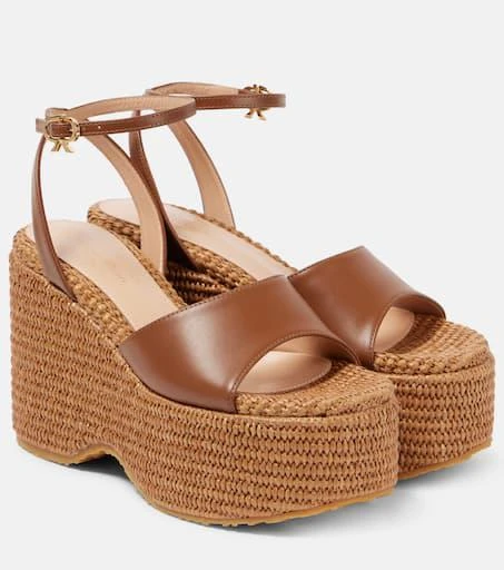 Gianvito Rossi Leather platform espadrilles 1