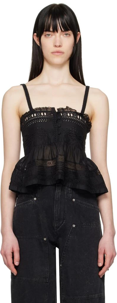 Isabel Marant Black Denys Tank Top 1