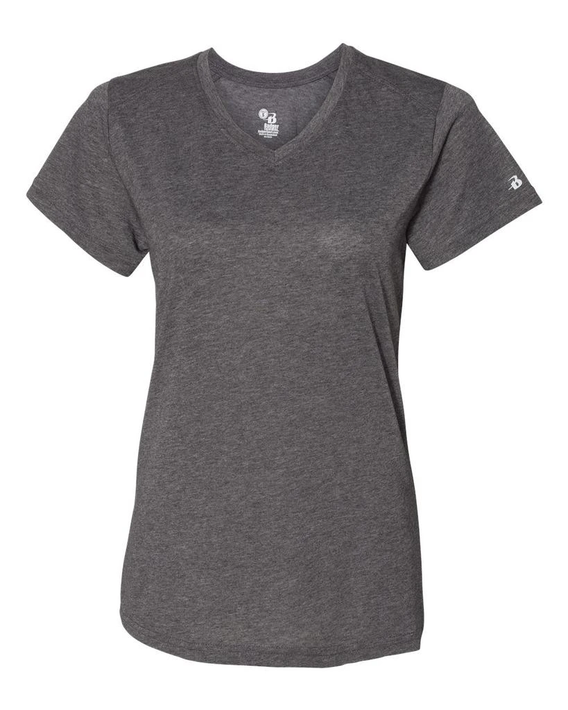 Badger Women’s Triblend Performance V-Neck Short Sleeve T-Shirt 13