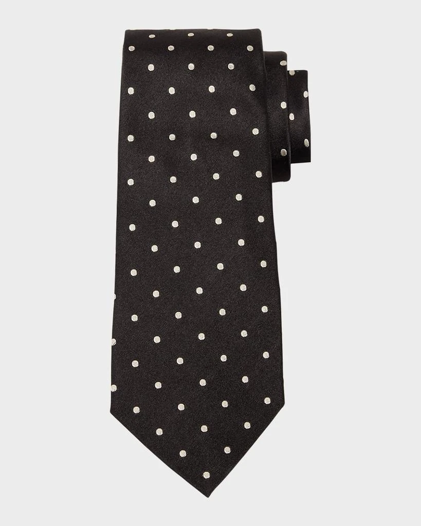 Ralph Lauren Men's Dotted Satin Tie 1