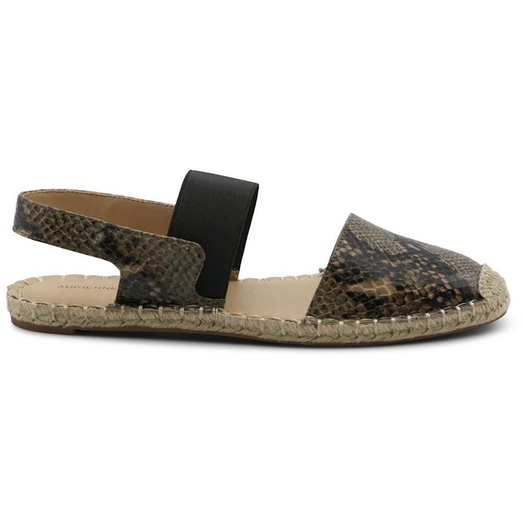 Adrienne Vittadini Angelo Womens Canvas Slingback Flat Sandals