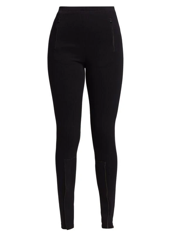WARDROBE.NYC High-Rise Zip Leggings 6