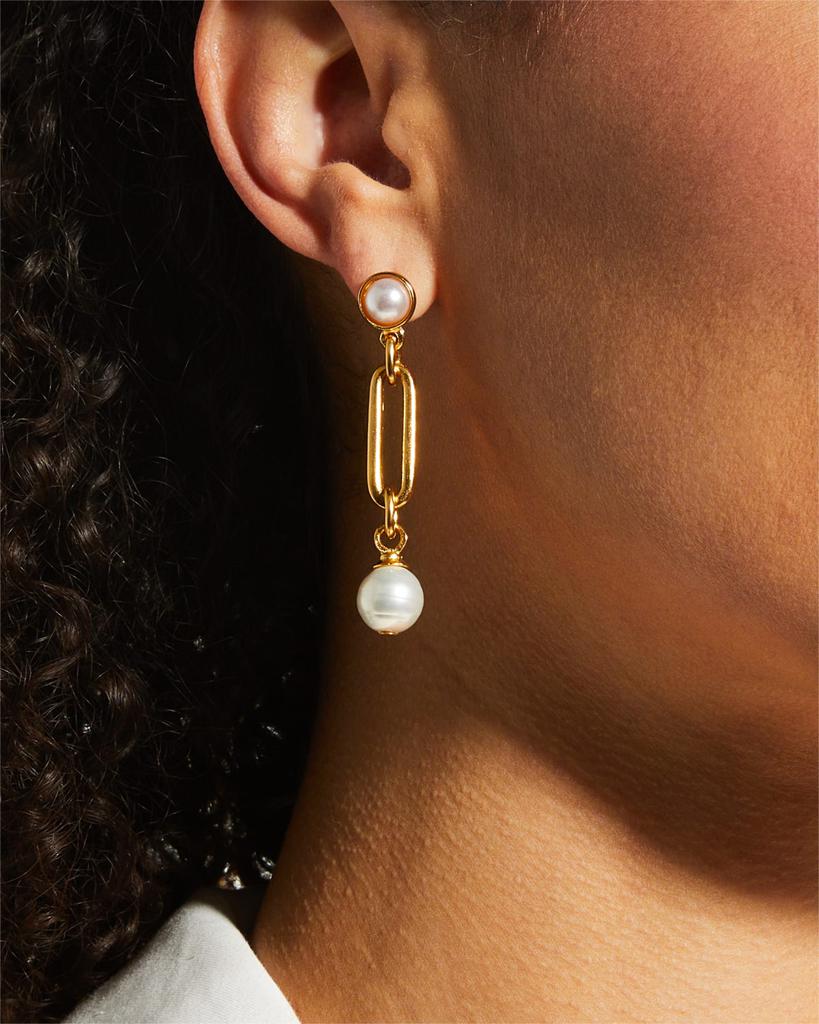 BEN-AMUN Pearly Post and Dangle Earrings