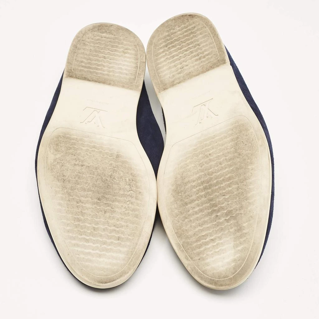 Louis Vuitton Louis Vuitton Navy Blue Suede Estate Loafers Size 40 6