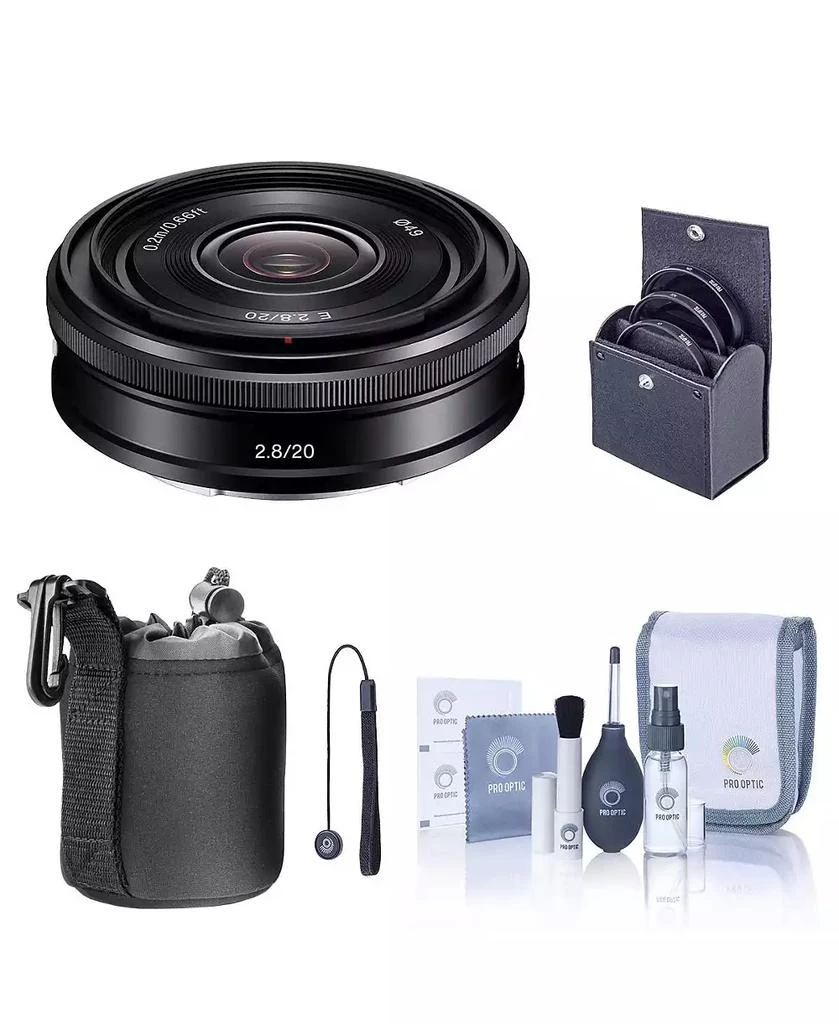 Sony Sonnar T* FE 55mm F/1.8 ZA Lens For Sony E, Bundle With Flashpoint Zoom Li-on X R2 TTL Flash 49mm Filter Kit Cleaning Kit