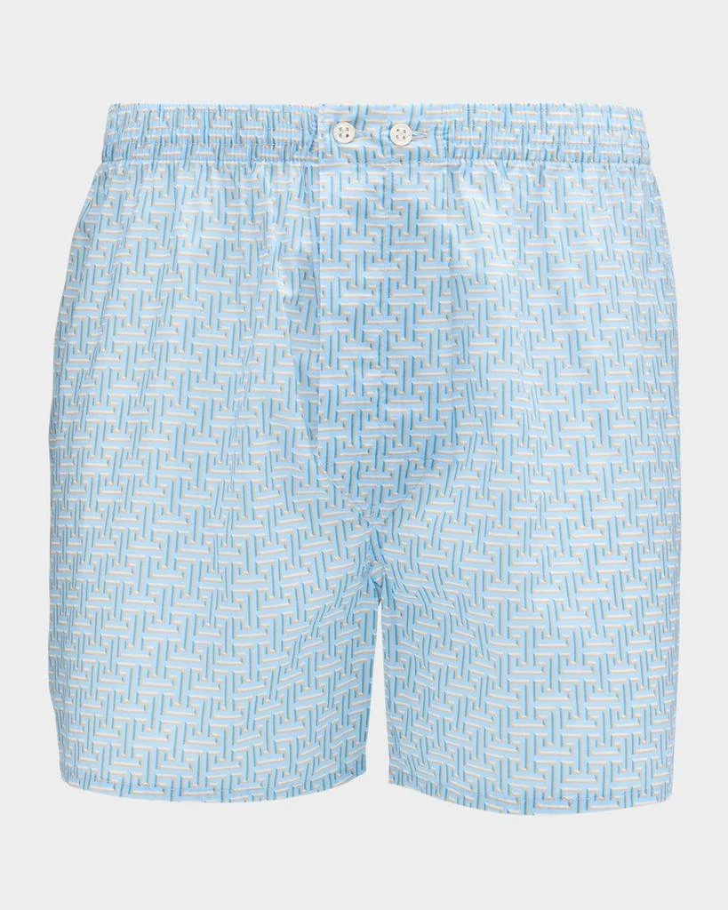 Derek Rose Men's Ledbury Maze-Print Boxer Shorts 1