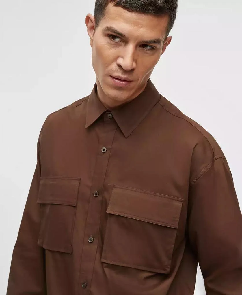 Mode of One Men's Long-Sleeve Button-Front Utility Shirt, Exclusively at Macy's 2
