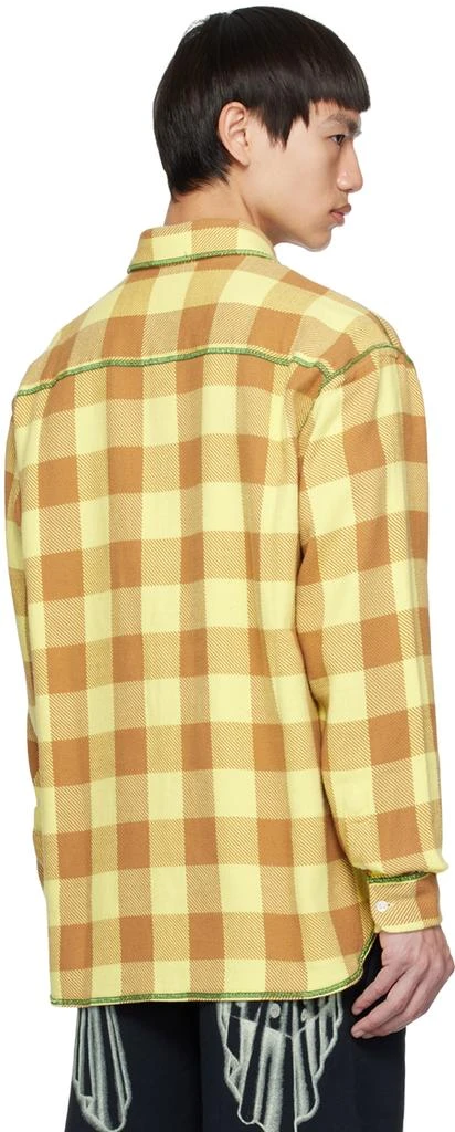 Awake NY Yellow & Brown Check Shirt 3