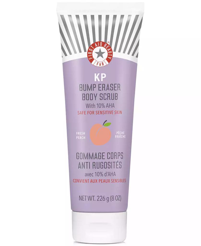 First Aid Beauty KP Bump Eraser Body Scrub With 10% AHA - Peach, 8 oz.