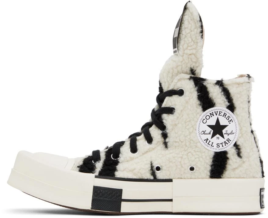 Rick Owens DRKSHDW Black & White Converse Edition Turbodrk Sneakers 3