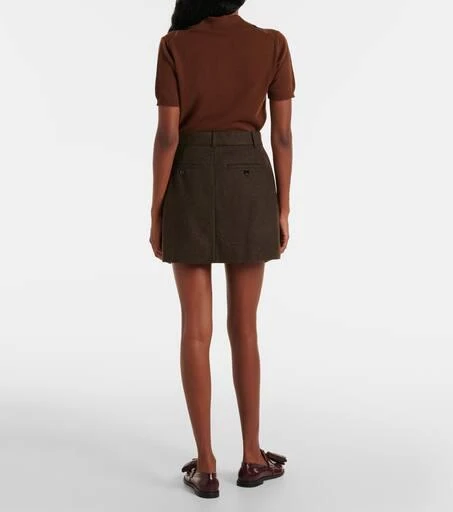 AMI Wool flannel miniskirt 3