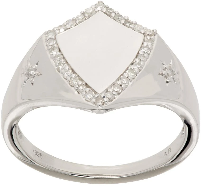 Adina Reyter Silver Shield Ring 1