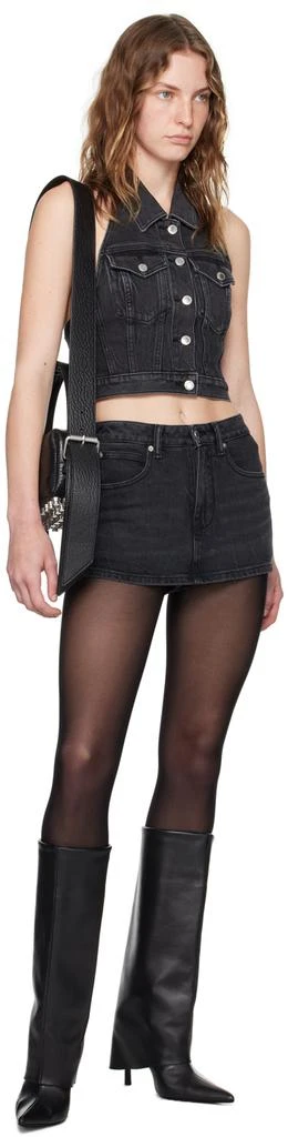 Alexander Wang Black Halter Denim Vest 4