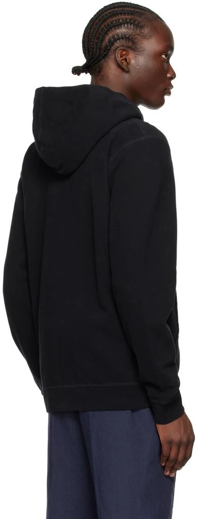 Sunspel Black Loopback Zip Hoodie 3