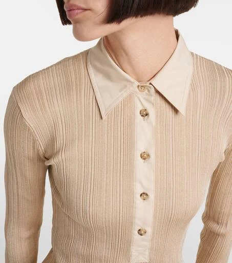 Totême Jersey polo sweater 4