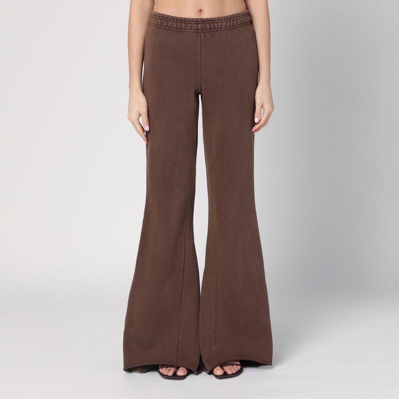 パンツ ENTIRE STUDIOS ORGANIC COTTON MILITARY GREEN FLARED TROUSERS Entire Studios Organic cotton military green flared trousers