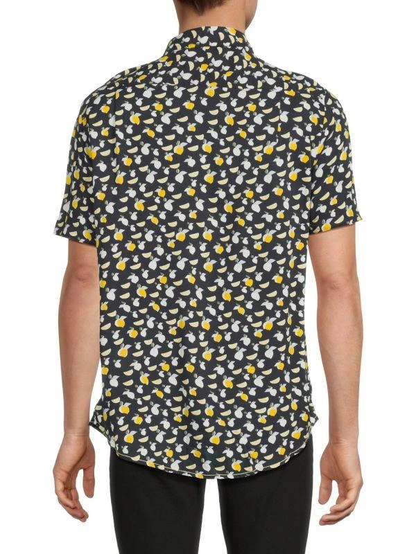 Report Lemon Short Sleeve Button Down Shirt 2