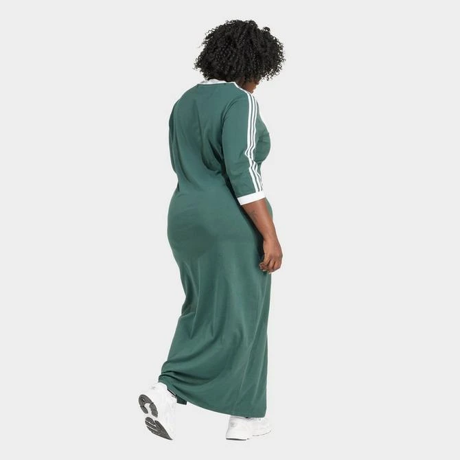 Adidas Women's adidas Adicolor 3-Stripes V-Neck Maxi Dress (Plus Size) 2