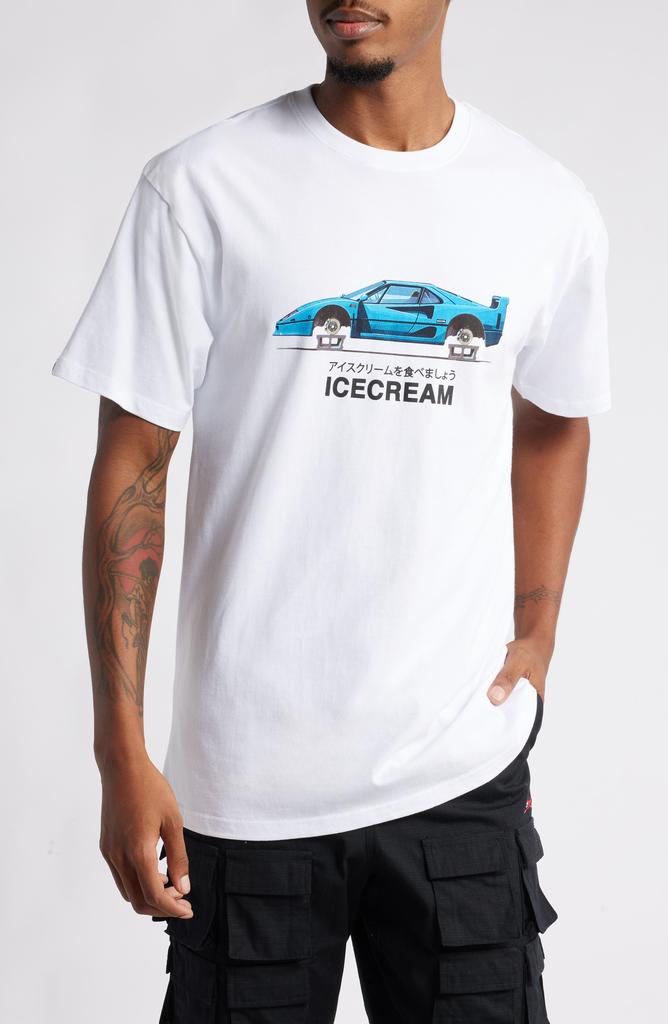 Icecream On Ice Cotton Graphic T-Shirt