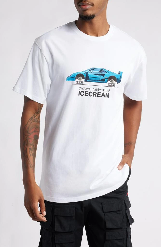 Icecream On Ice Cotton Graphic T-Shirt 1
