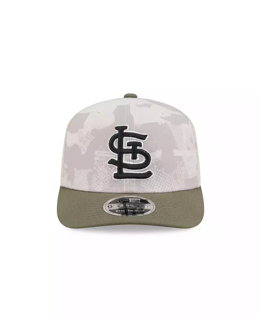 New Era Men's Light Beige/Olive St. Louis Cardinals 2025 Armed Forces Day 9SEVENTY Adjustable Hat 3