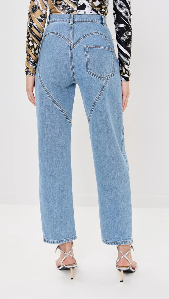AREA Crystal Heart Jeans 2