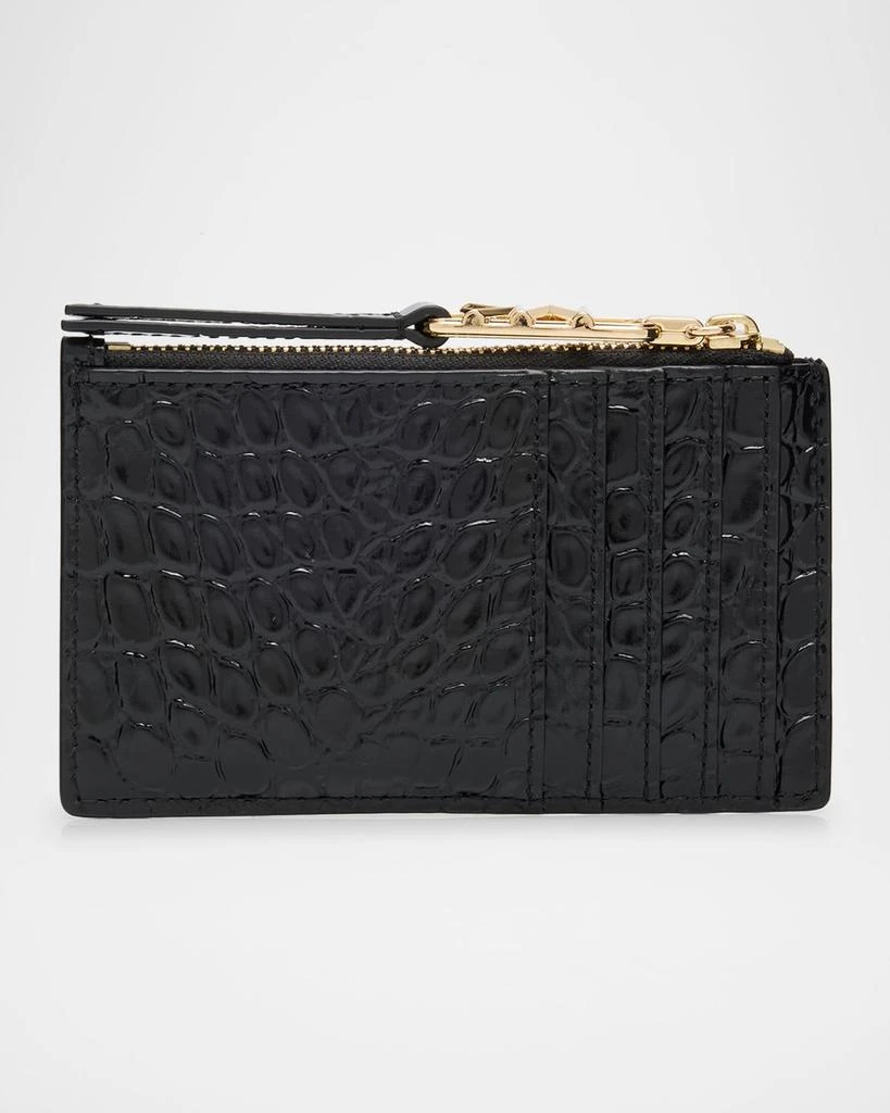 Michael Kors Empire Croc-Embossed Leather Card Holder 3