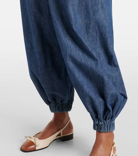 Valentino Chambray tapered pants 5