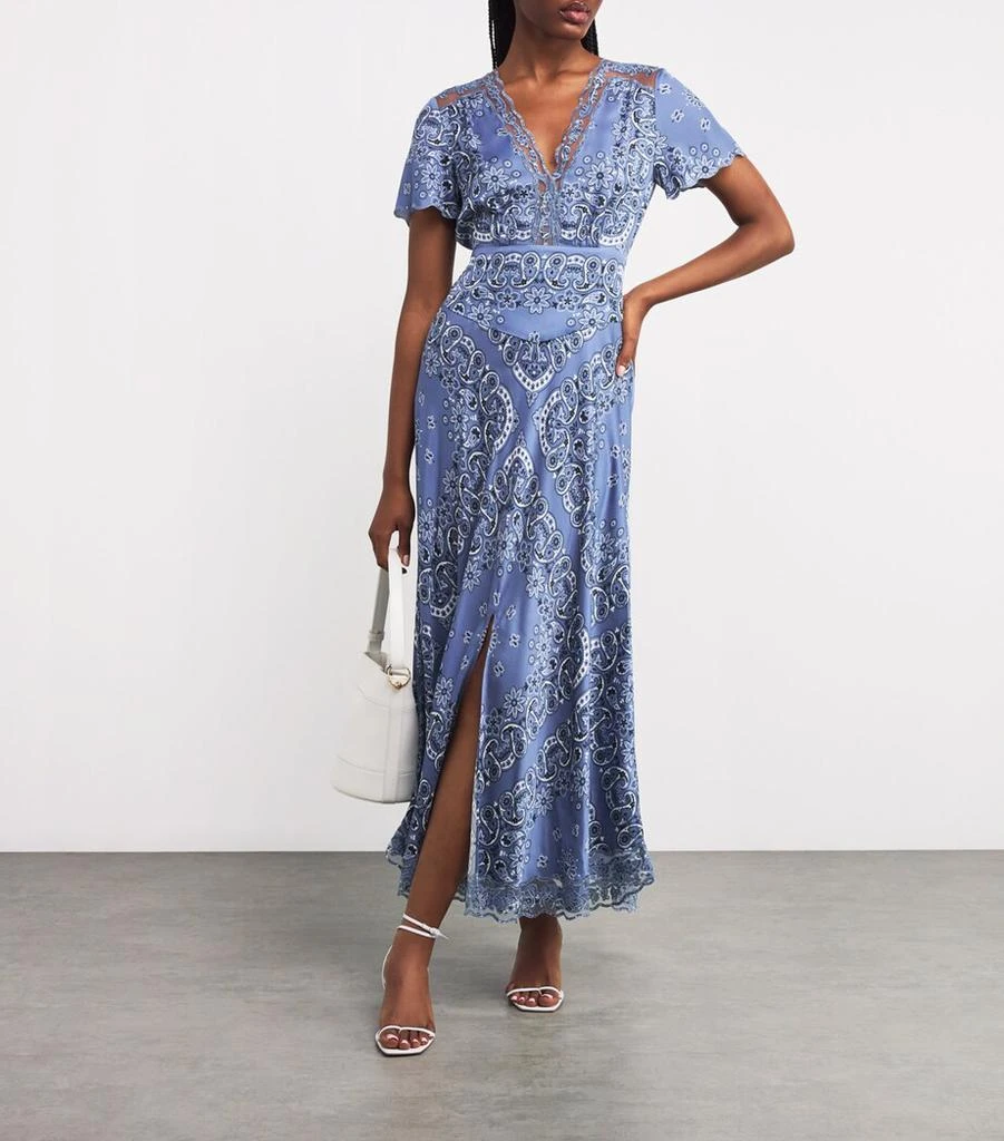 Maje Bandana Print Midi Dress - Dresses & Skirts - BeyondStyle