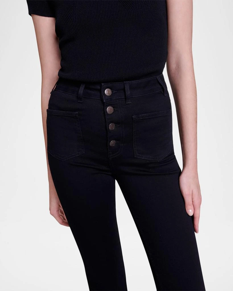 Maje Passion Cropped Straight-Leg Jeans 7