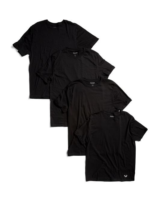 True Religion 4pk Crew Neck Tees