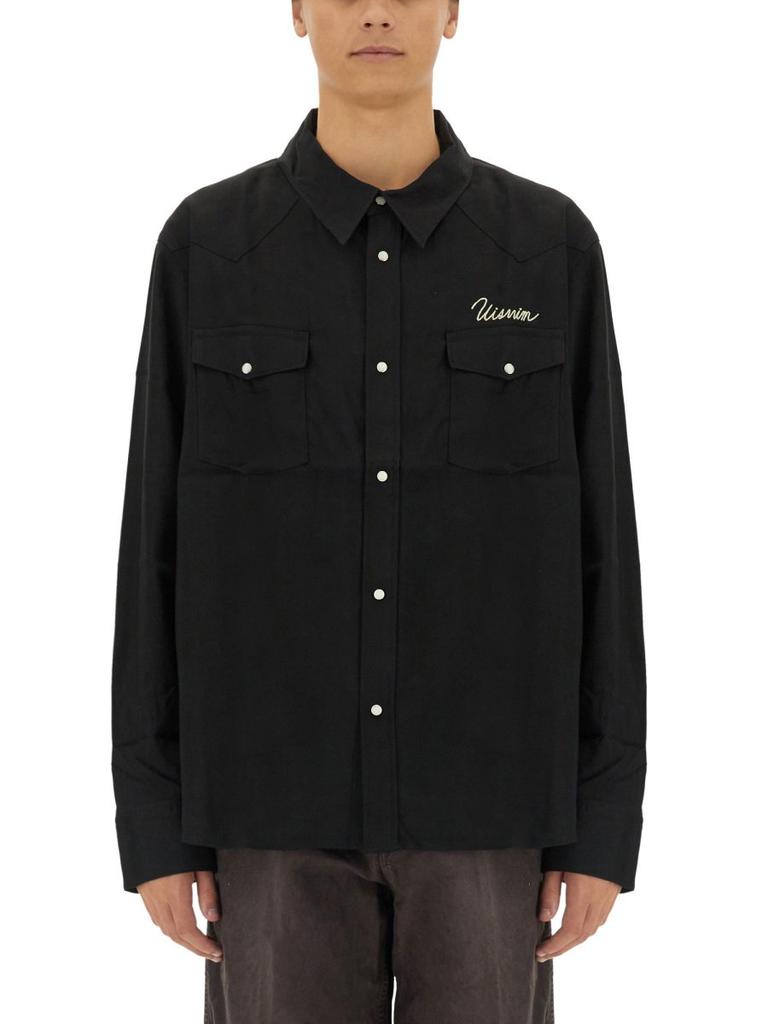 VisVim Visvim Logo Embroidered Casual Shirt
