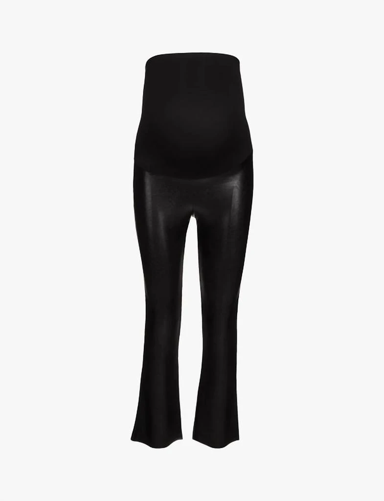 Commando Commando - Faux Leather Maternity Crop Flare Leggings 3