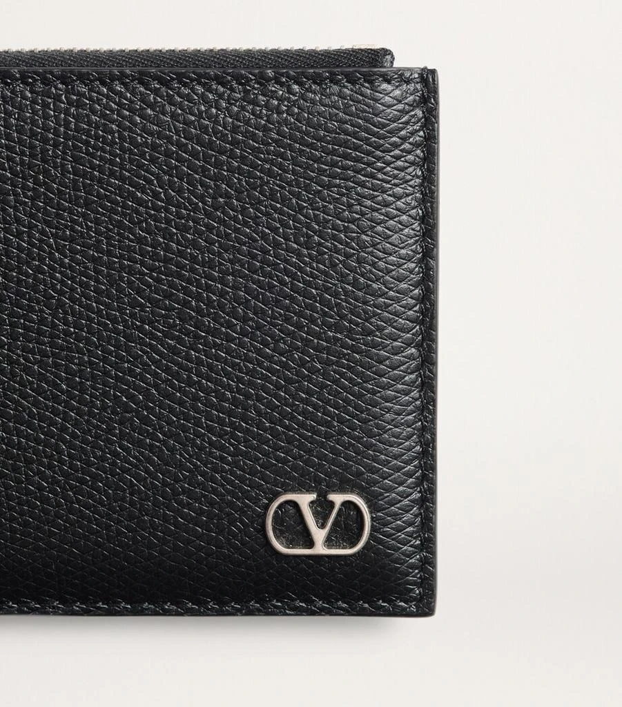 Valentino Leather VLogo Coin and Card Holder 5