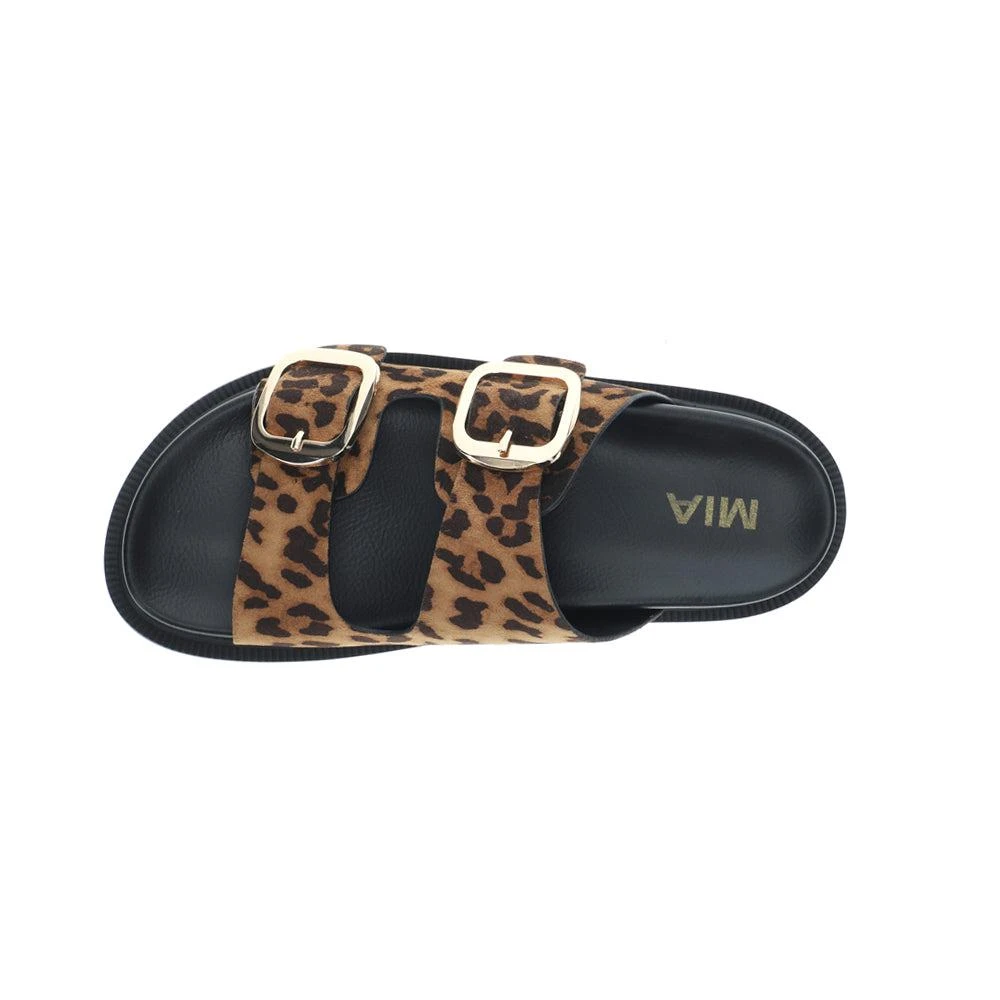 MIA Gen Leopard Flat Slide Sandals 4