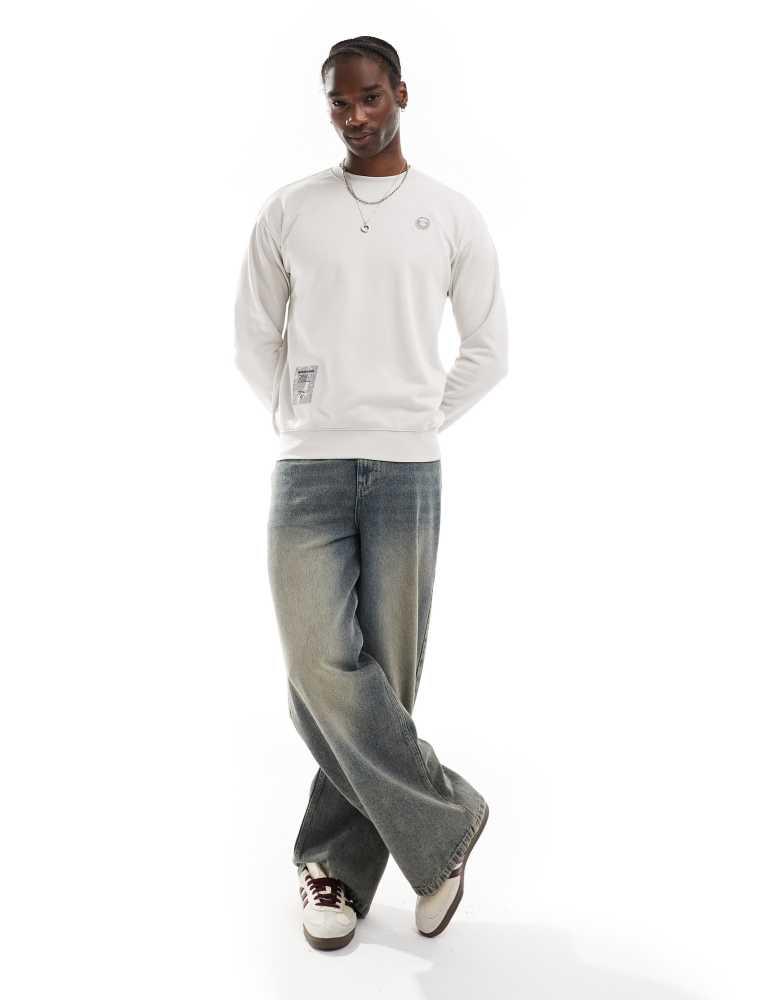 AAPE Aape by A Bathing Ape logo knit jumper in grey