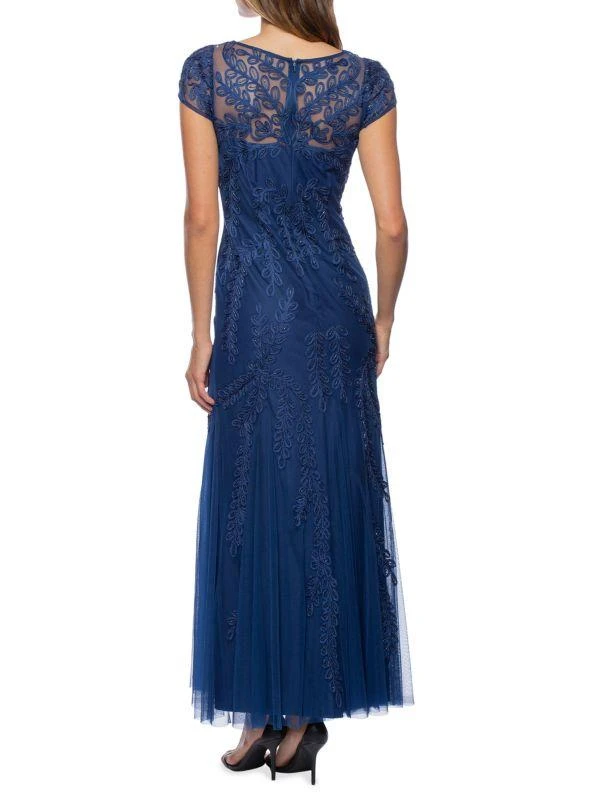 MARINA Marina Cap Sleeve Mermaid Gown 2