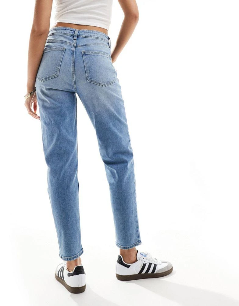 Bershka Bershka comfort fit mom jean in light blue 2
