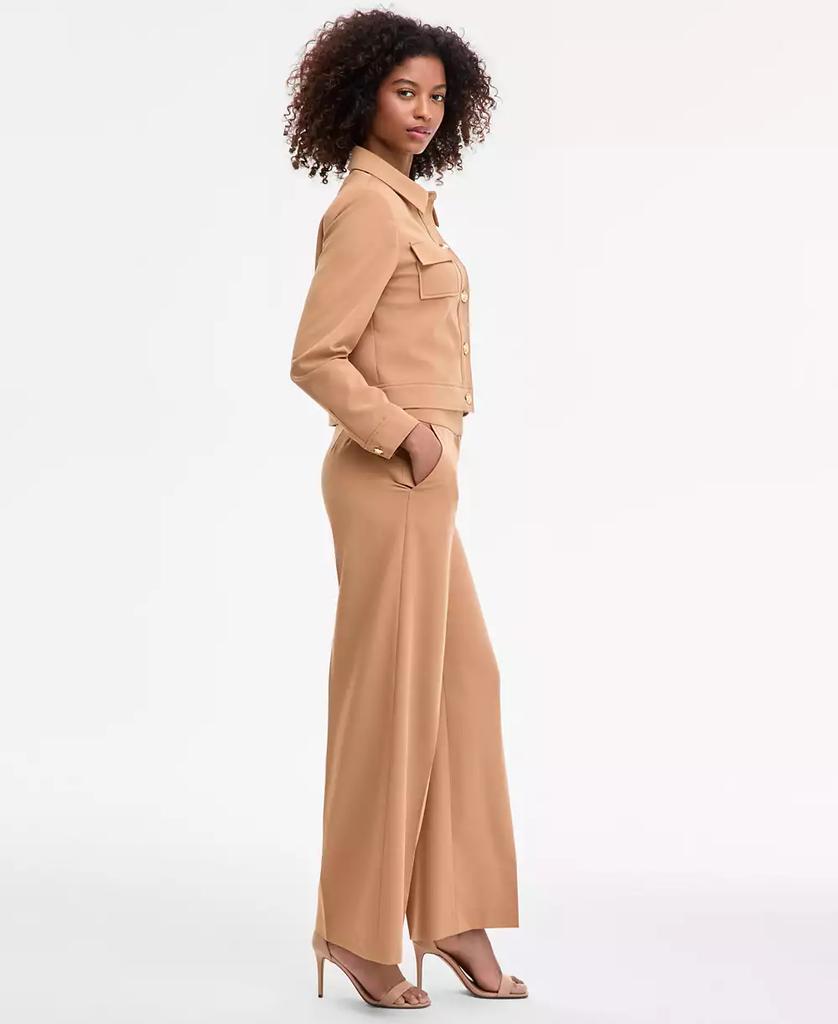 Tahari Women's Mid-Rise Wide-Leg Pants
