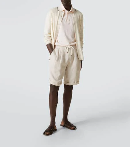 Brunello Cucinelli Cotton and linen polo shirt 2