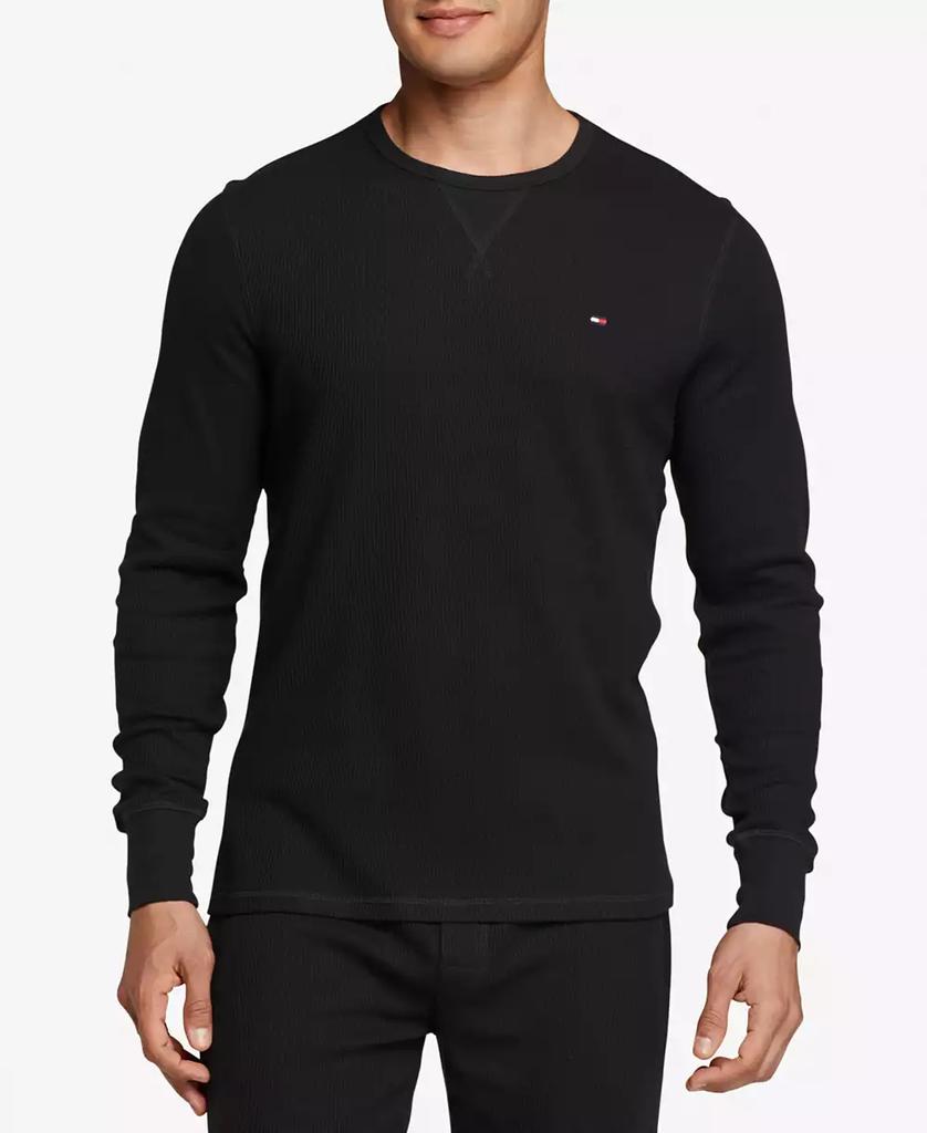 Tommy Hilfiger Men's Waffle-Knit Long-Sleeve Crewneck Thermal Top