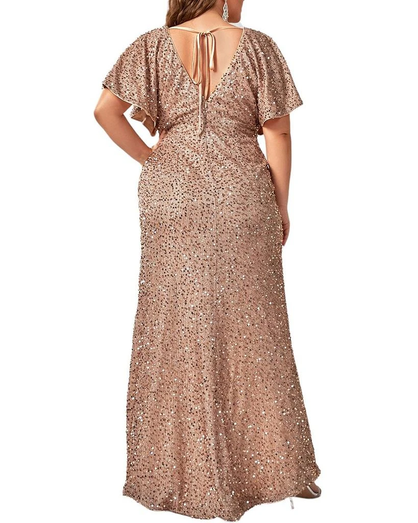 chinese dress ladies Imara Modest Embellished Sequin Maxi Dress