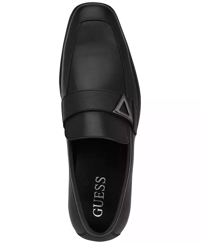 GUESS Men's Hamlin Faux-Leather Slip-On Dress Shoes 5