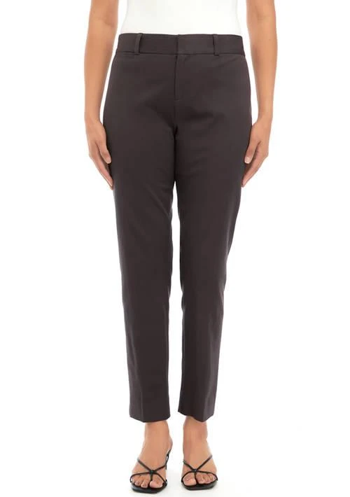 Crown & Ivy™ Ivy Womens Bistretch Fly Front Pants 1