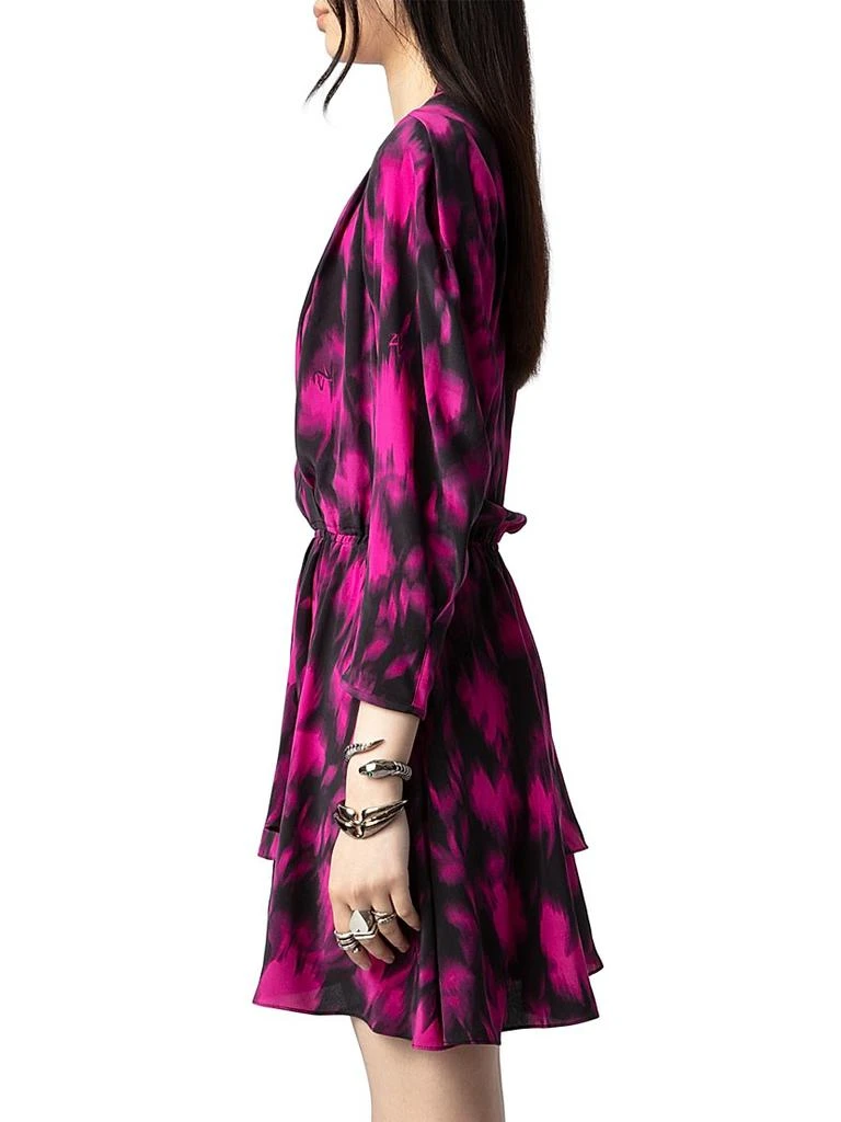 strapless open back dress Hot Pink Long Prom Dress with Beaded Lace Applique Fuchsia / 6 main image 1