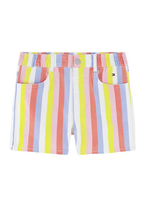 Tommy Hilfiger Hilfiger Girls 7 16 Printed Stripes Shorts